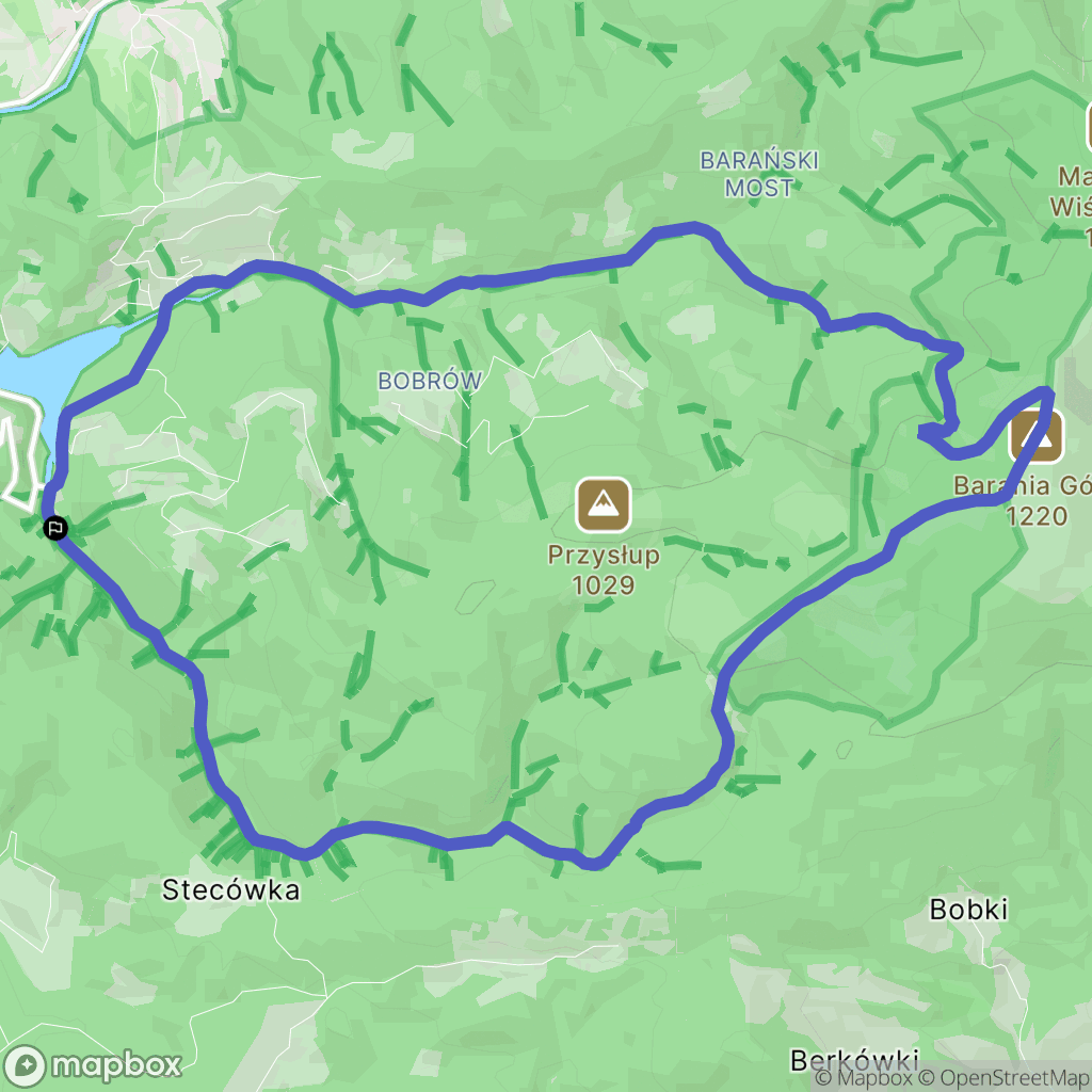 Wisła: mapa trasy - Poland
