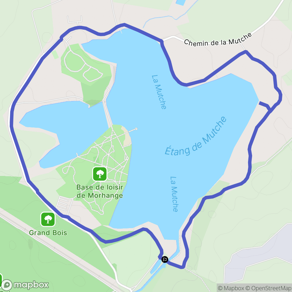 Morhange : carte du parcours de randonnée - France