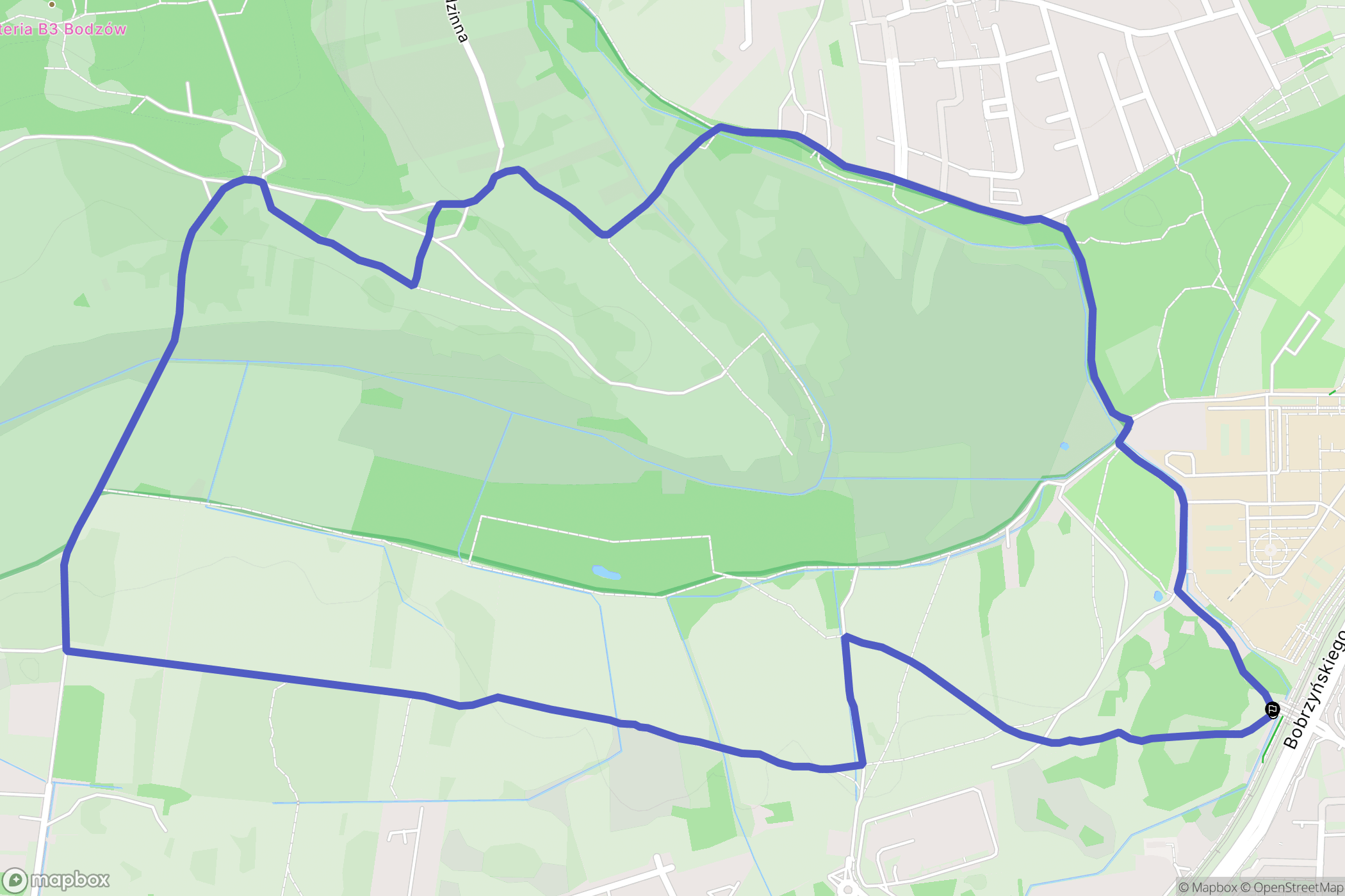 Kraków: mapa trasy - Poland