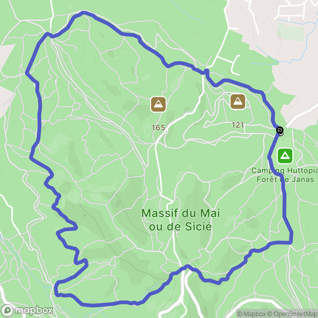 La Seyne-sur-Mer : carte du parcours de randonnée - France