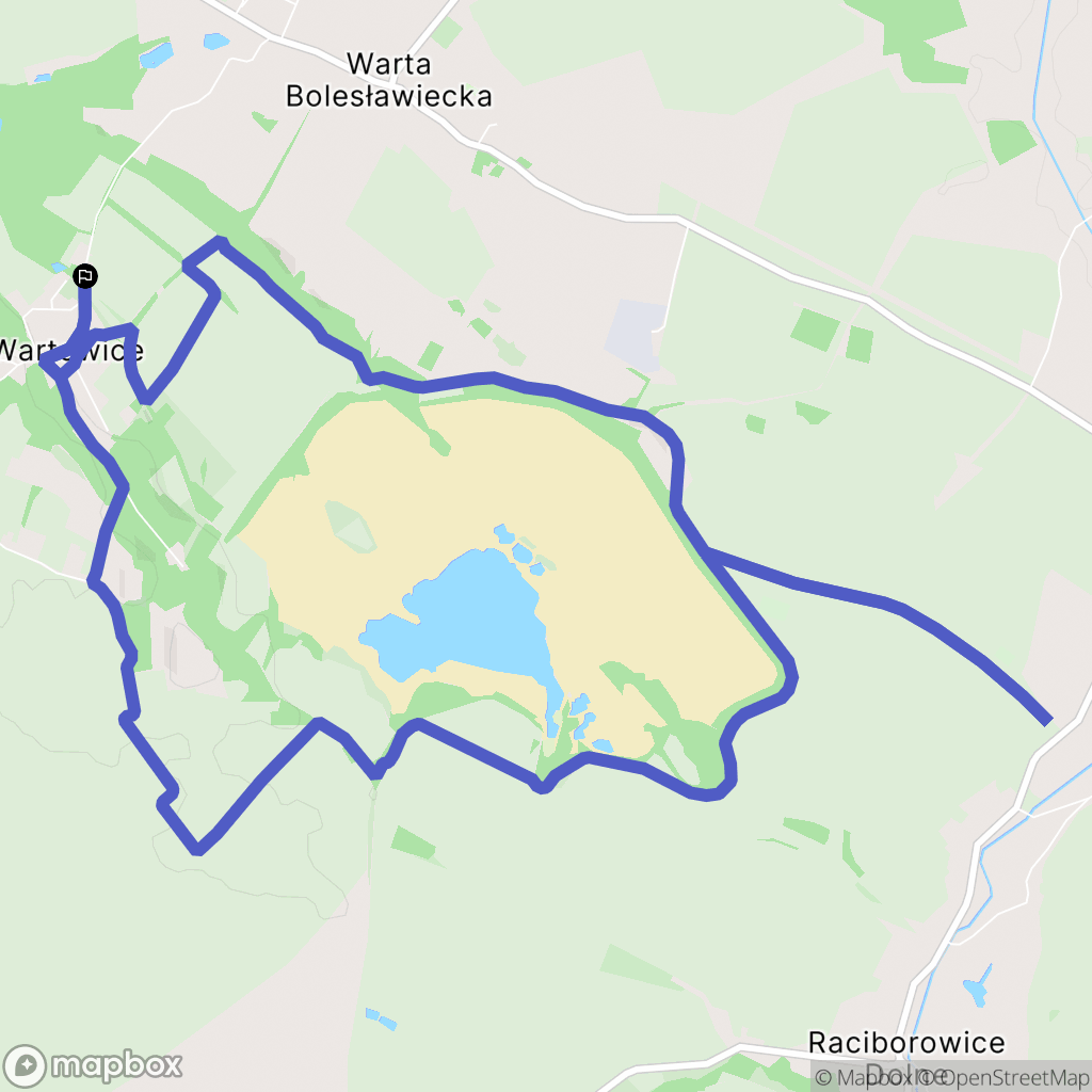 Wartowice: mapa trasy - Poland