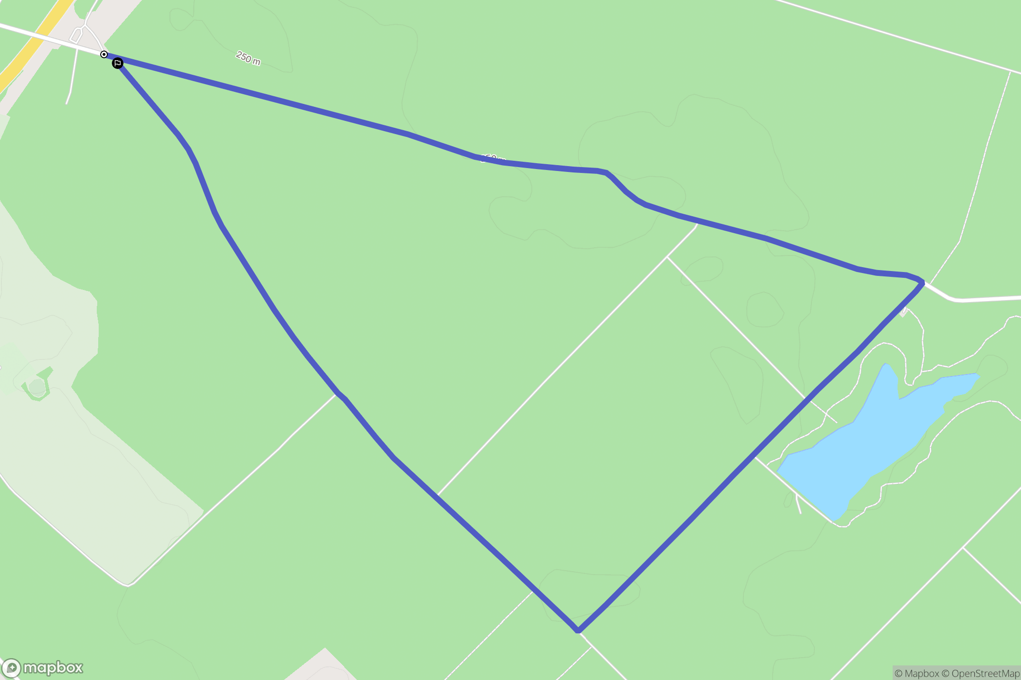 Moncel-lès-Lunéville : carte du parcours de randonnée - France