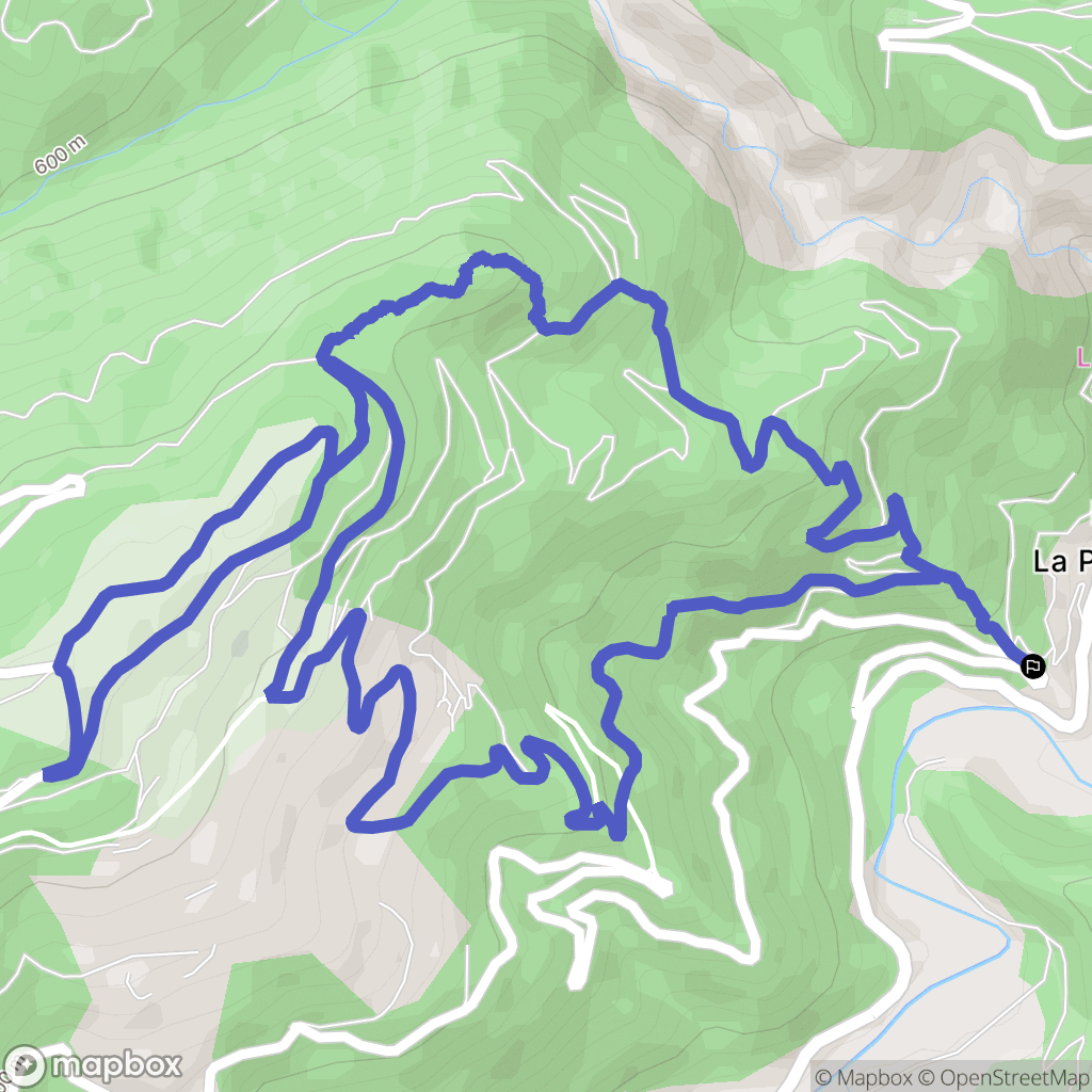 Montferrer : carte du parcours de randonnée - France