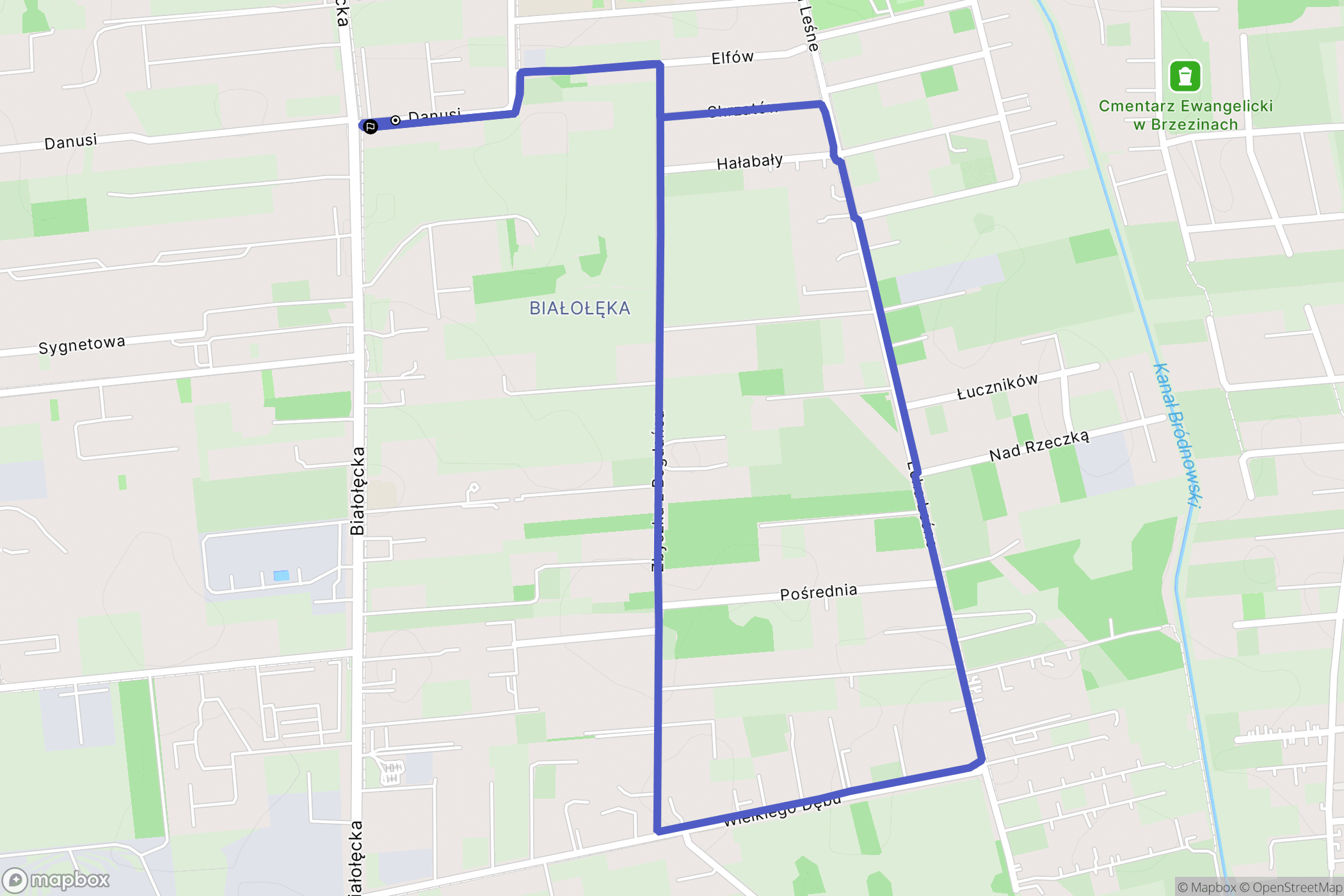 Warszawa: mapa trasy - Poland