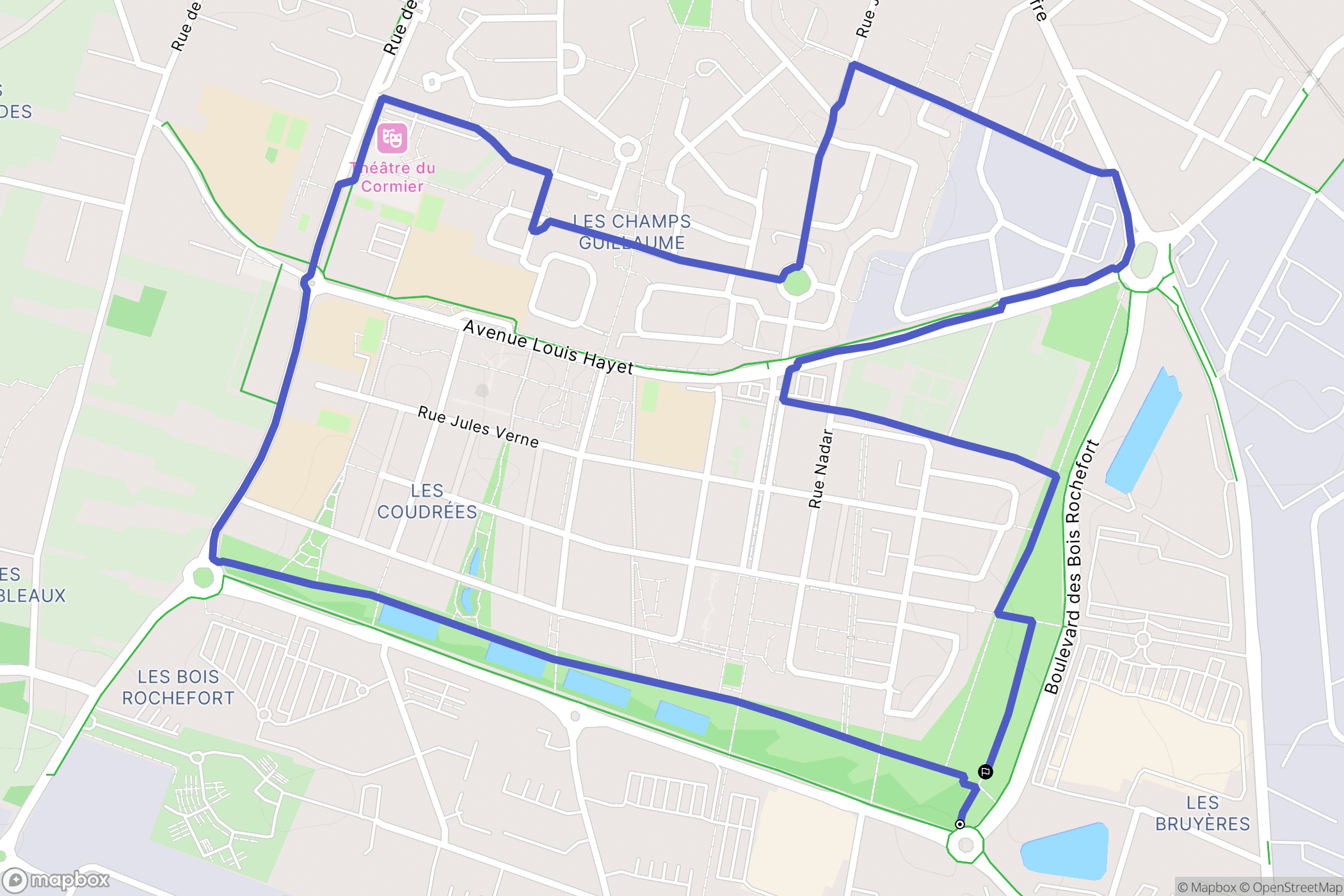 Cormeilles-en-Parisis : carte du parcours de randonnée - France