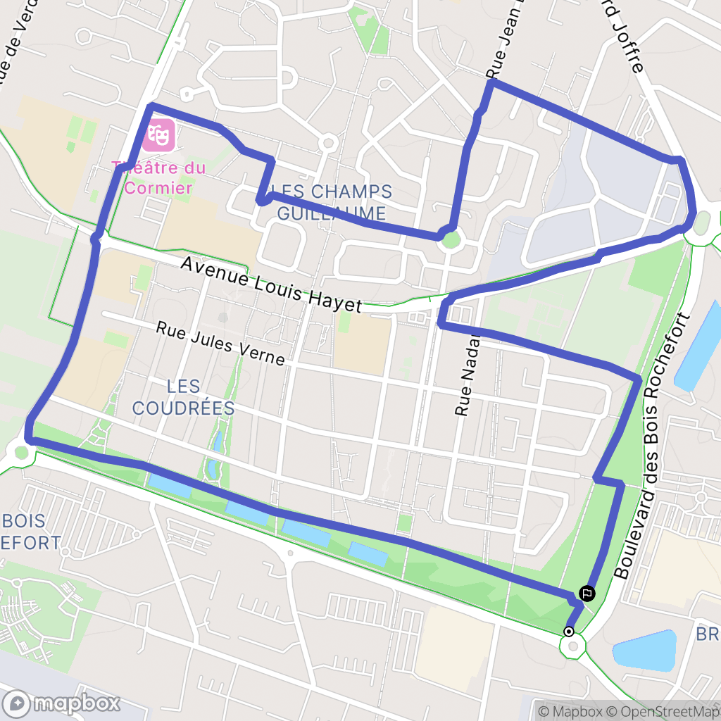 Cormeilles-en-Parisis : carte du parcours de randonnée - France