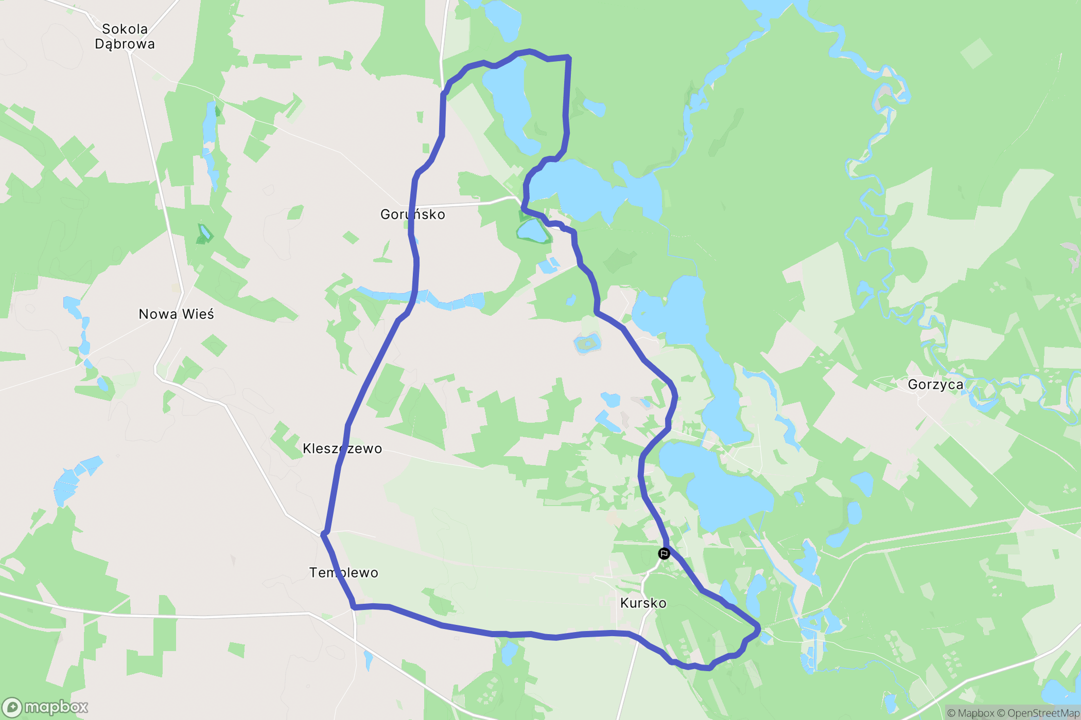 Kursko: mapa trasy - Poland