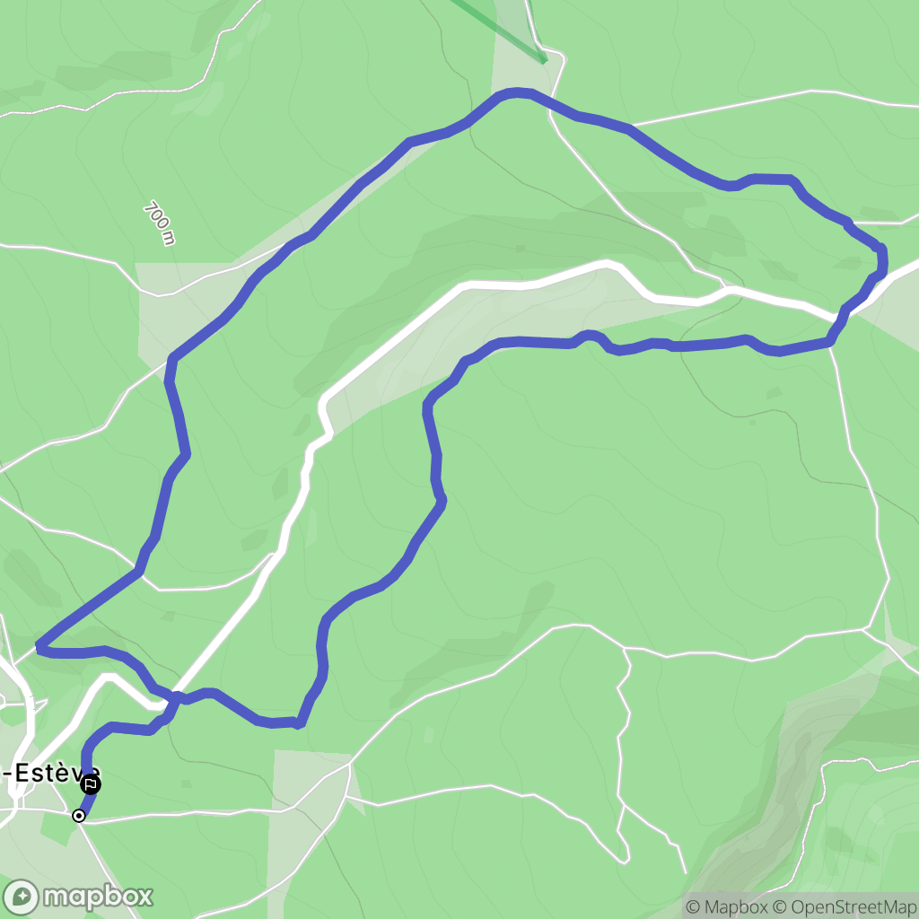 Bédoin : carte du parcours de randonnée - France