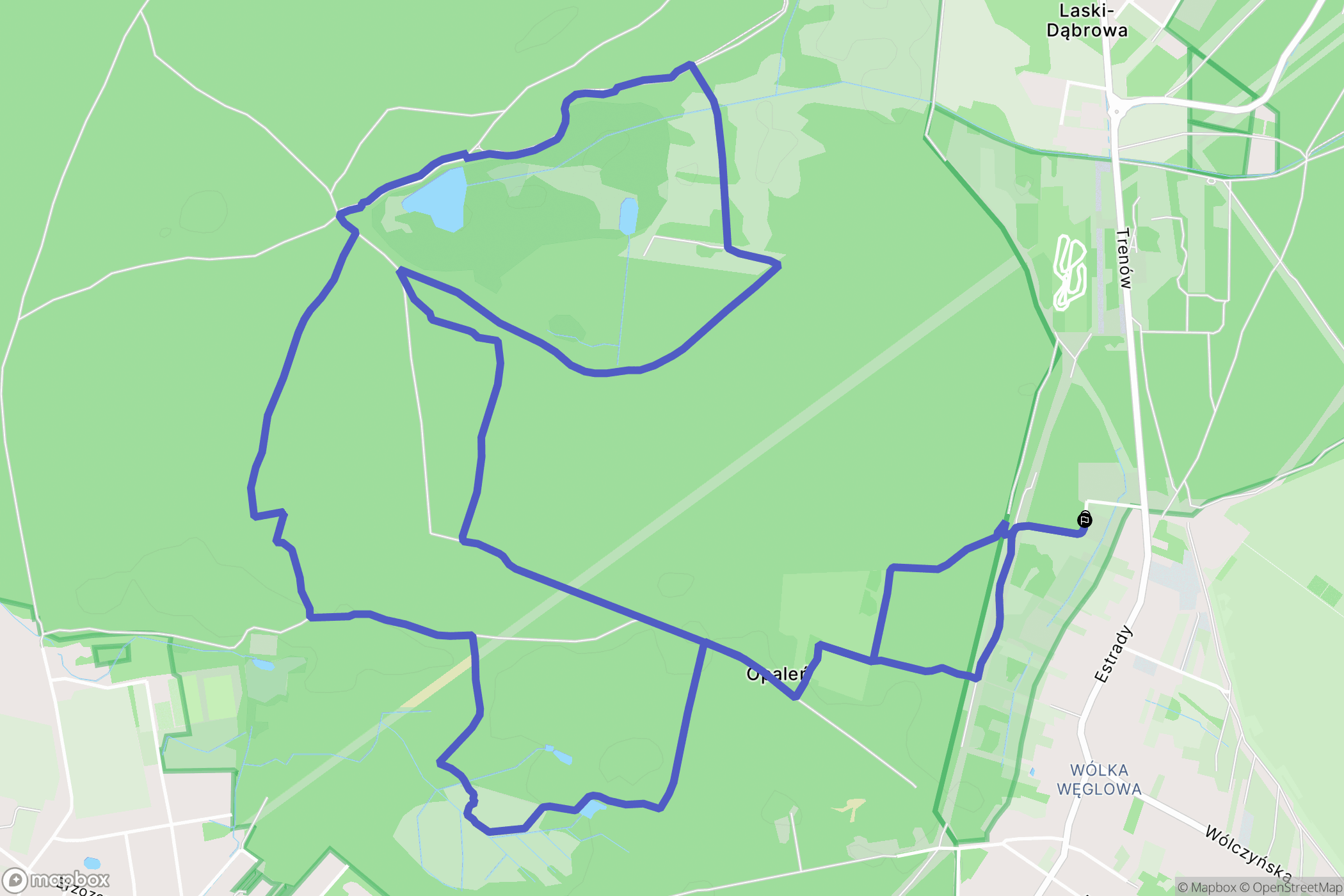 Warszawa: mapa trasy - Poland