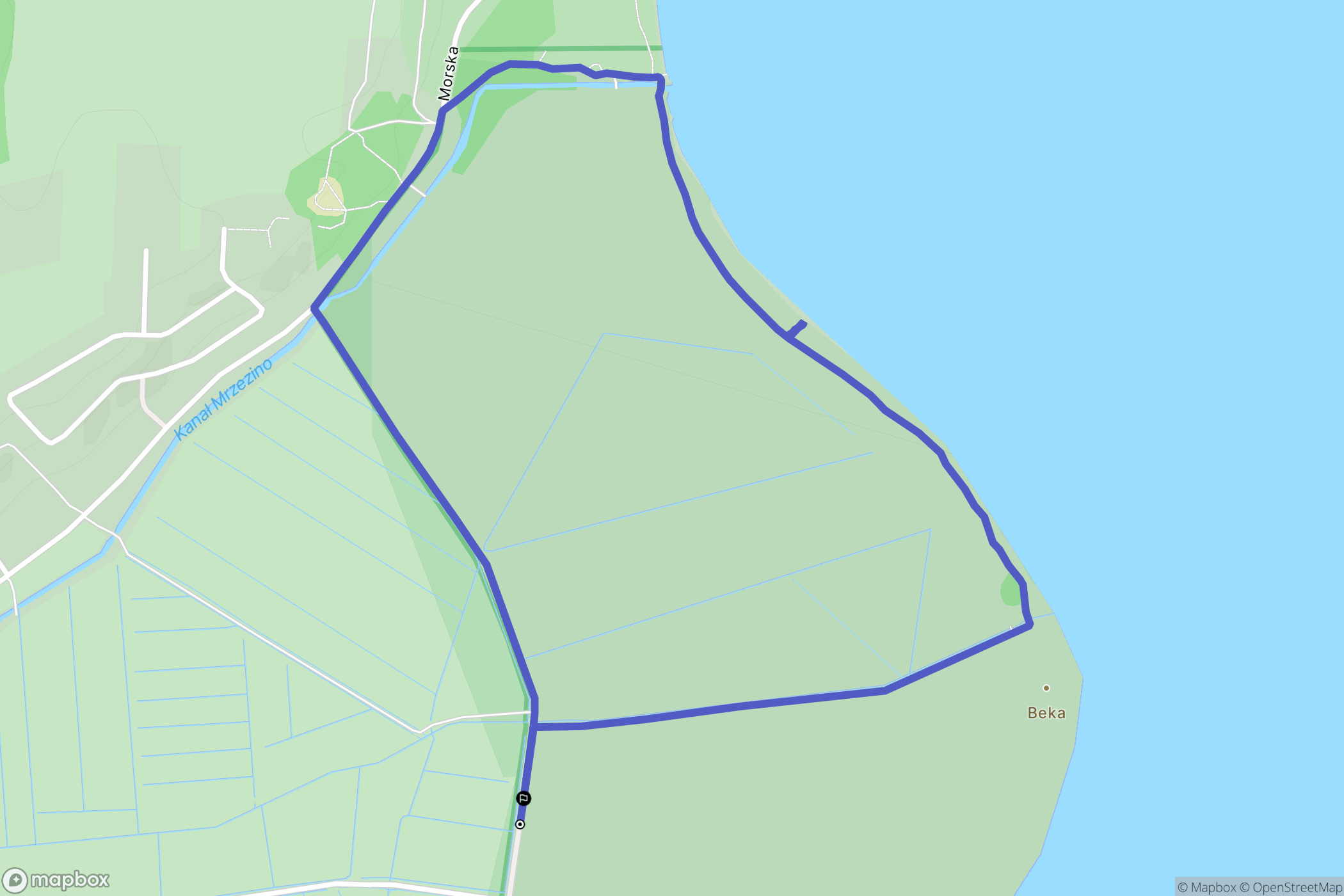 Beka: mapa trasy - Poland