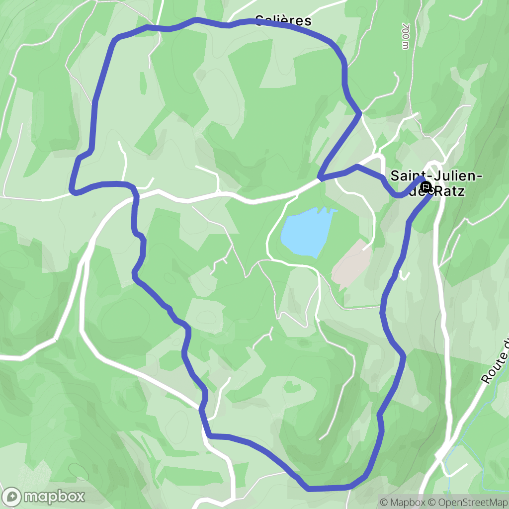 La Sure en Chartreuse : carte du parcours de randonnée - France
