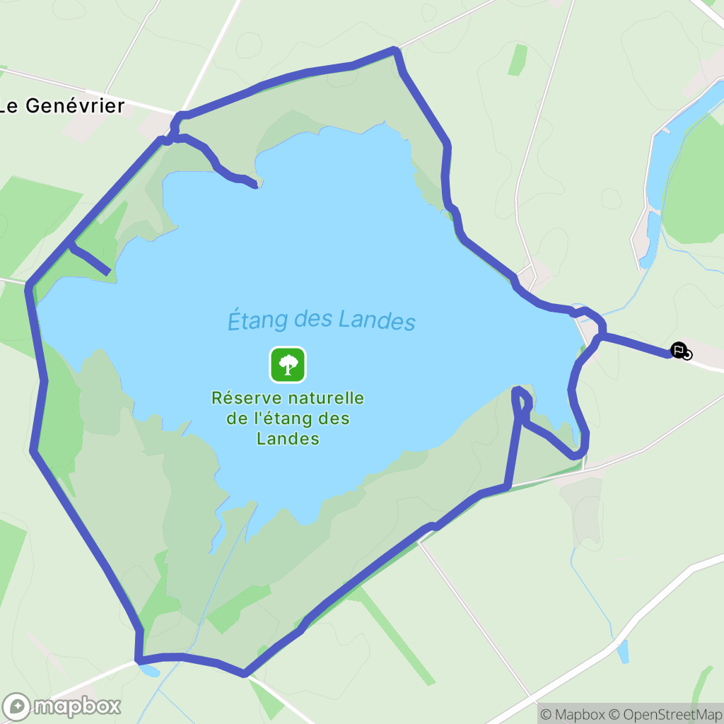 Lussat : carte du parcours de randonnée - France