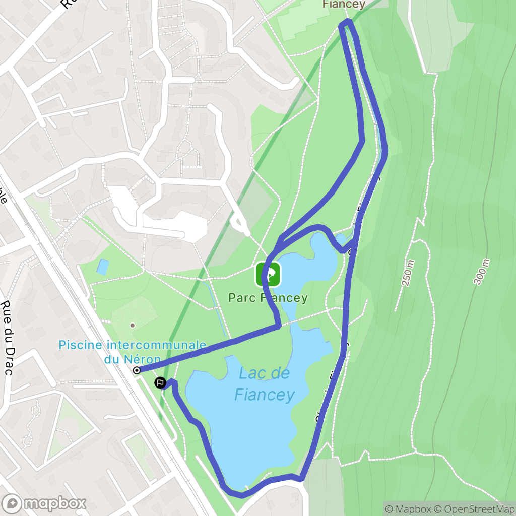 Saint-Egrève : carte du parcours de randonnée - France