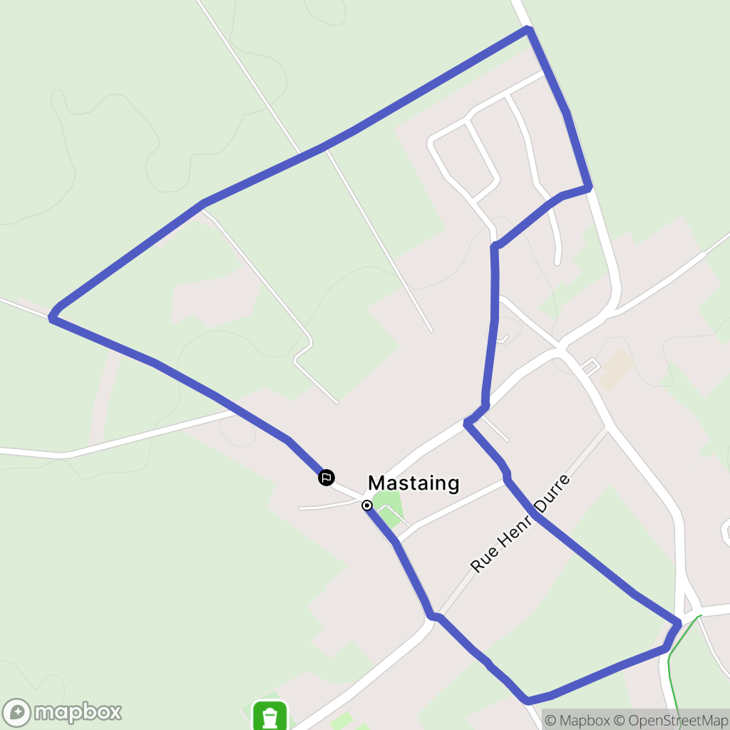 Mastaing : carte du parcours de randonnée - France
