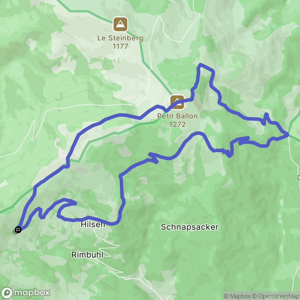 Linthal : carte du parcours de randonnée - France