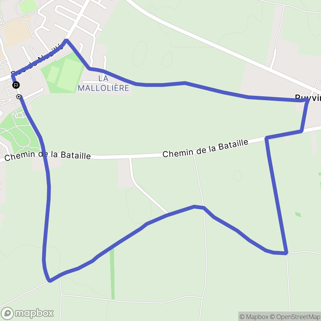 La Jarrie : carte du parcours de randonnée - France