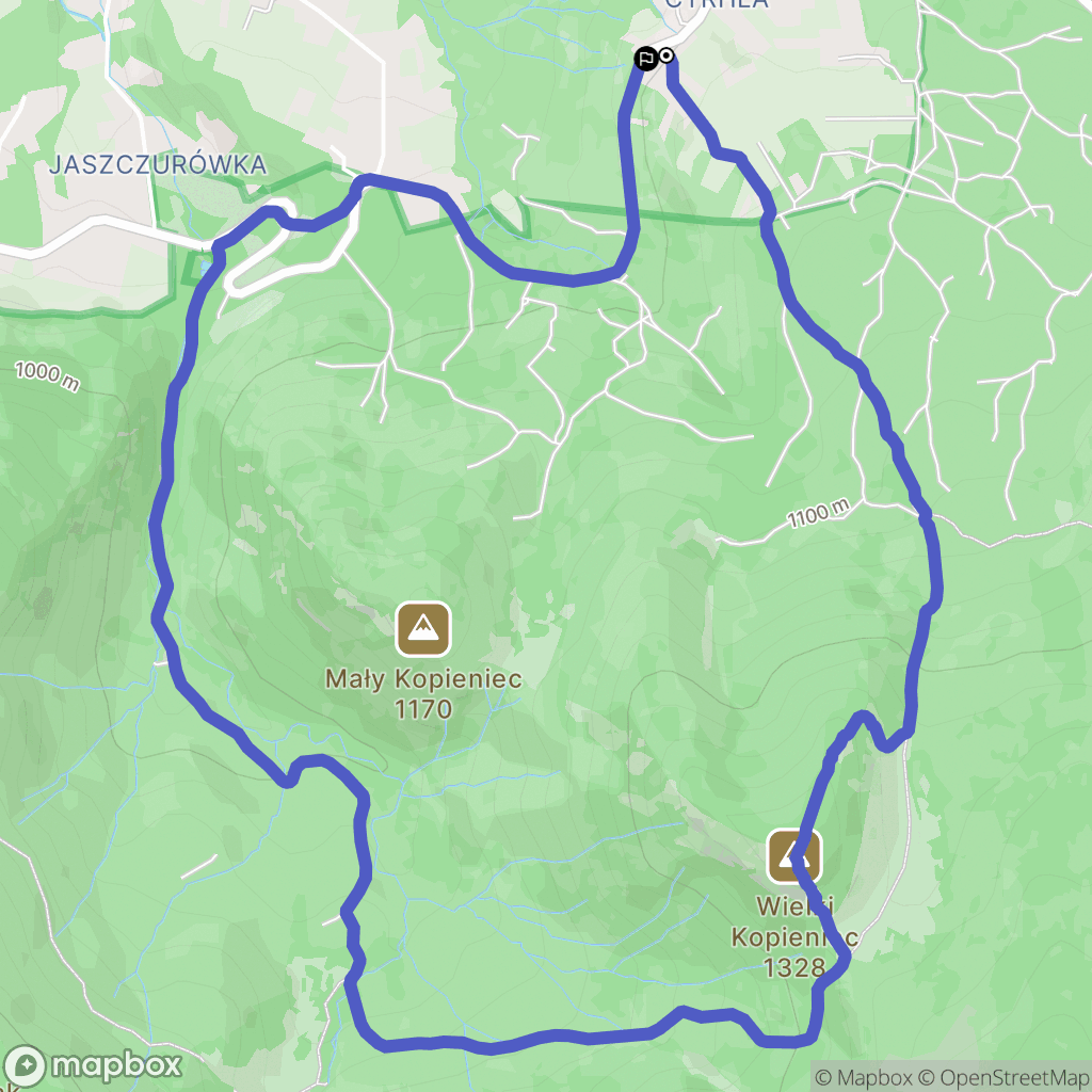 Zakopane: mapa trasy - Poland