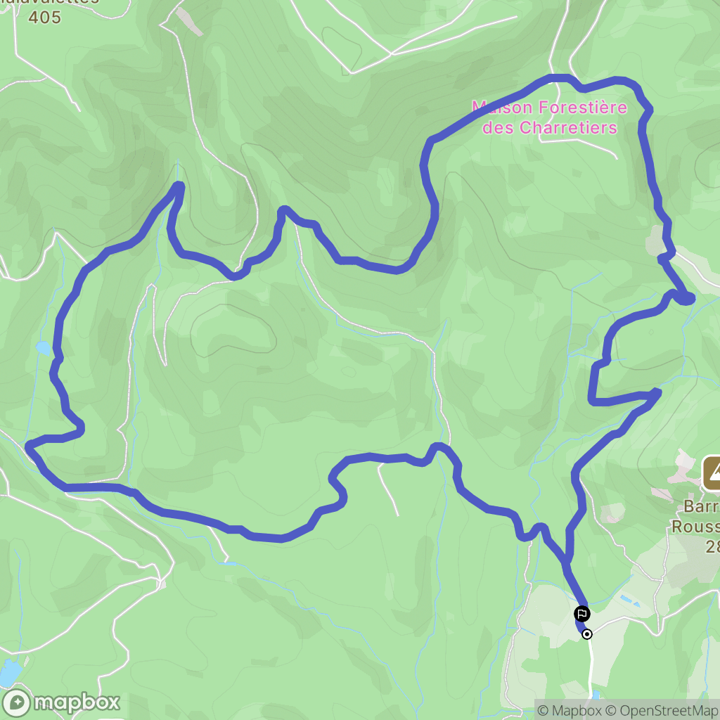 Saint-Raphaël : carte du parcours de randonnée - France