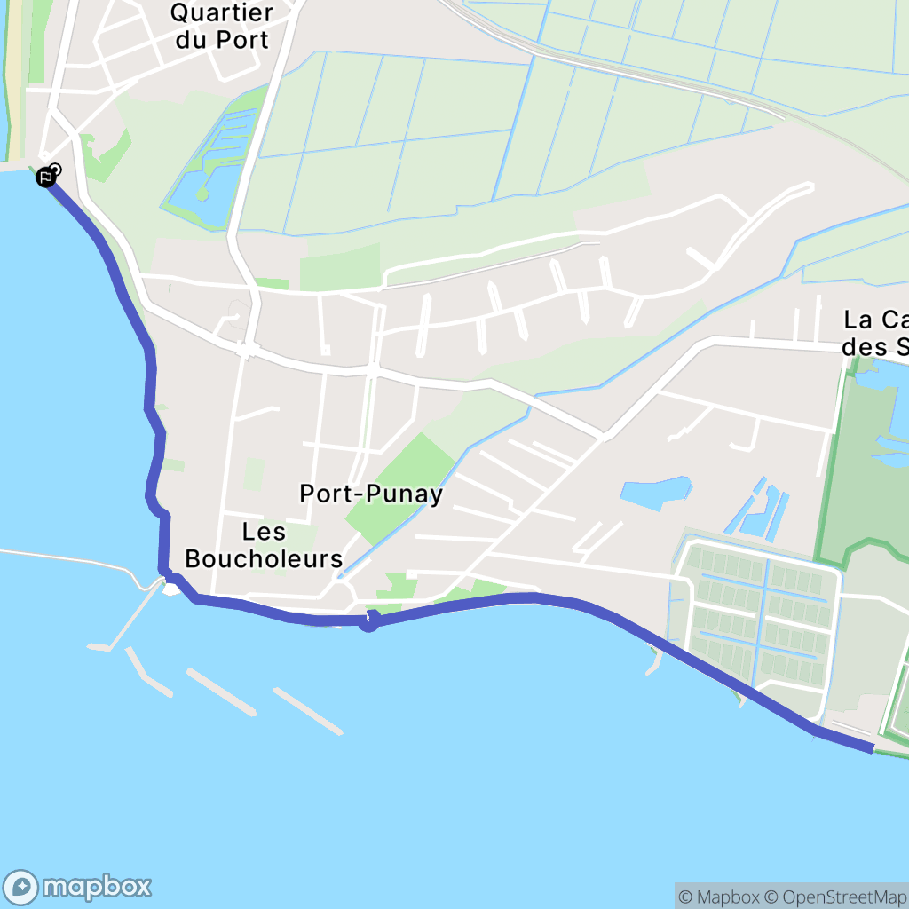 Châtelaillon-Plage : carte du parcours de randonnée - France