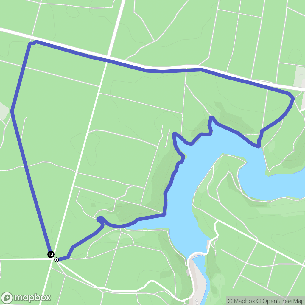 Mervent : carte du parcours de randonnée - France