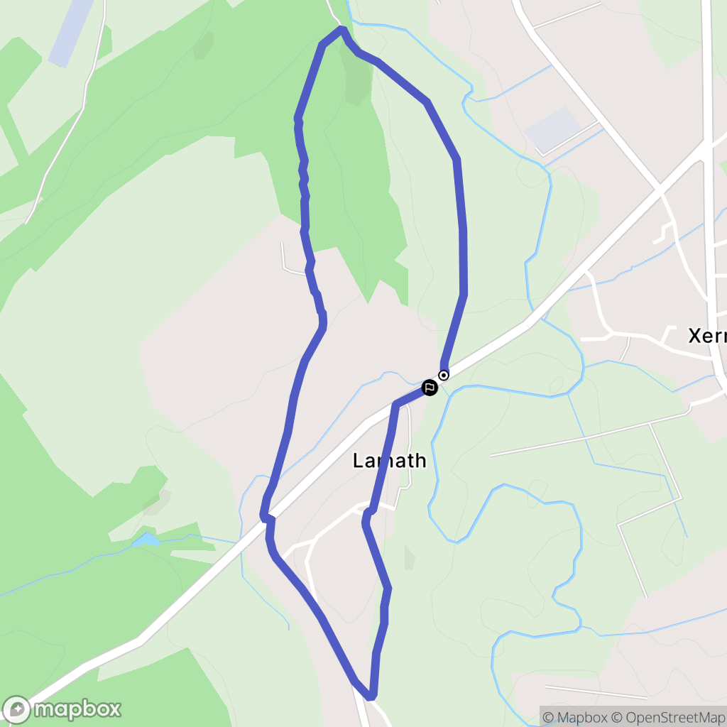 Lamath : carte du parcours de randonnée - France
