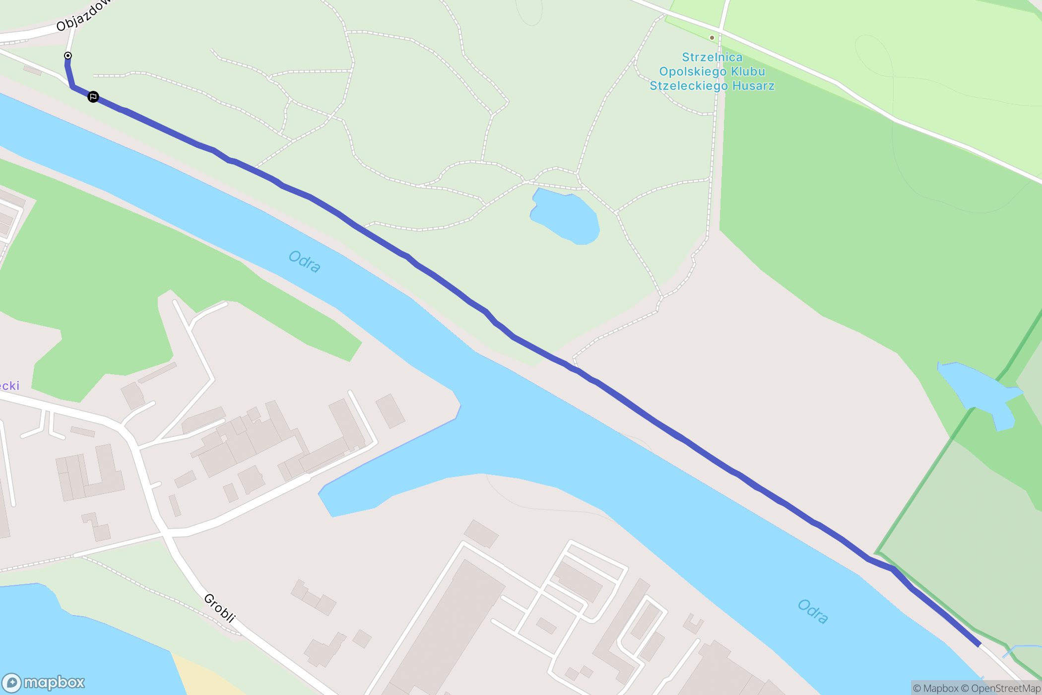 Brzeg: mapa trasy - Poland