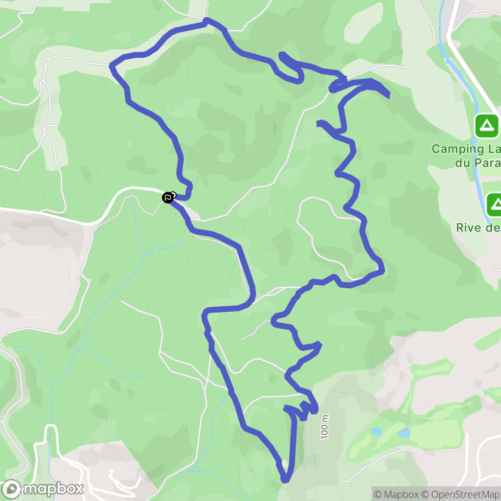 Saint-Raphaël : carte du parcours de randonnée - France