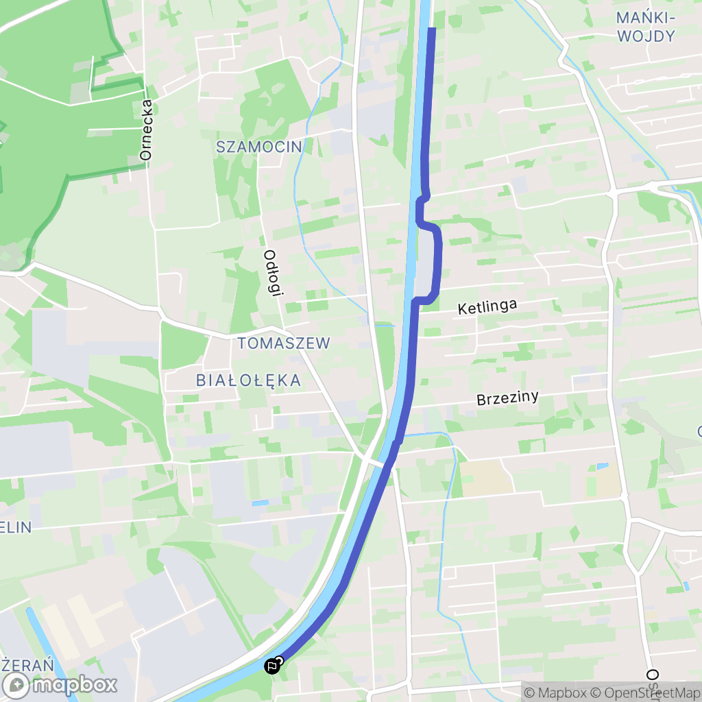 Warszawa: mapa trasy - Poland
