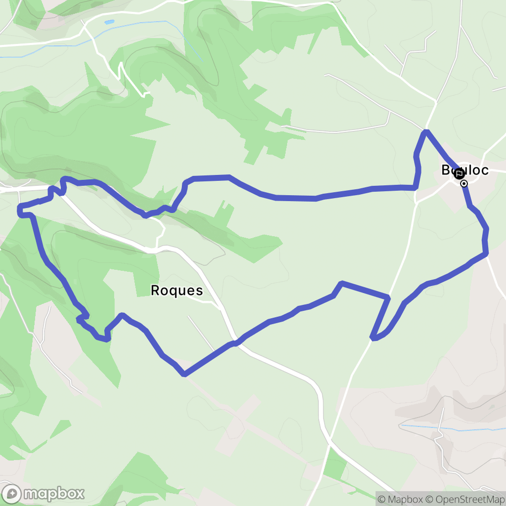 Bouloc-en-Quercy : carte du parcours de randonnée - France