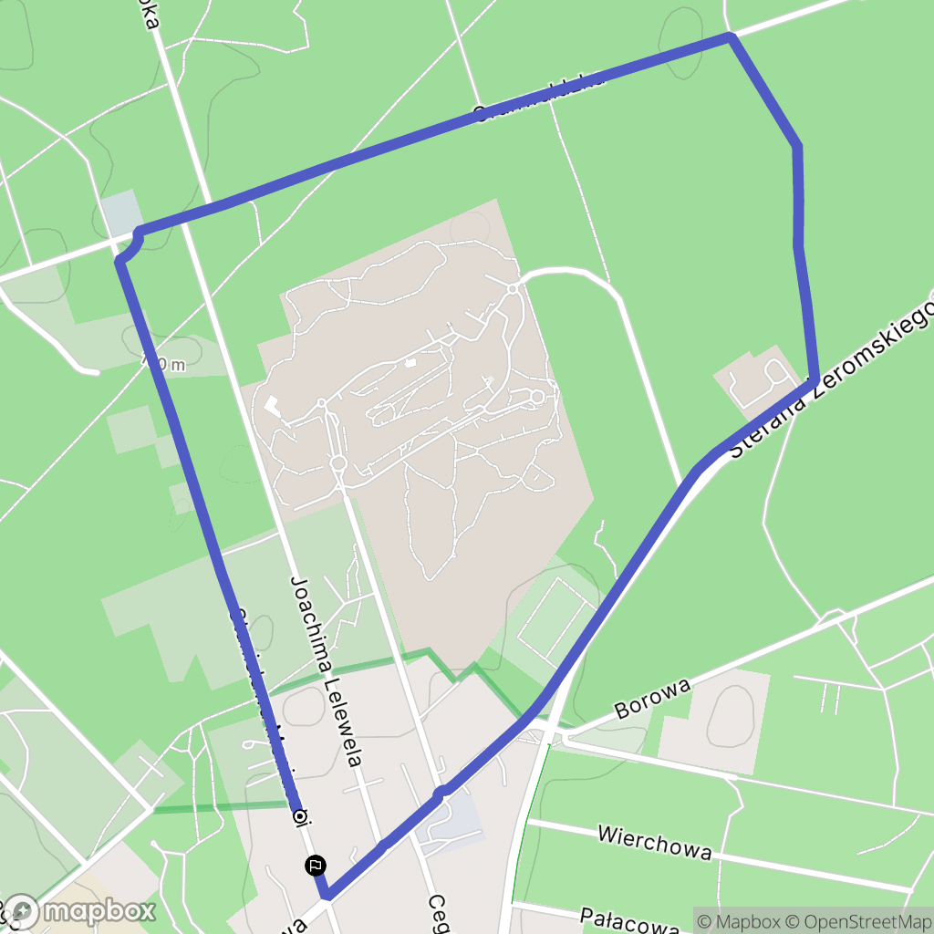 Otwock: mapa trasy - Poland