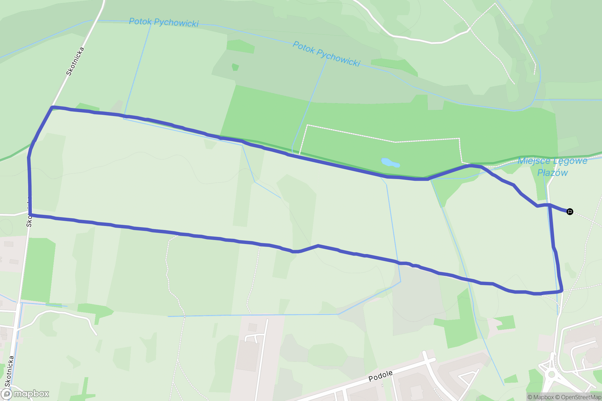 Kraków: mapa trasy - Poland