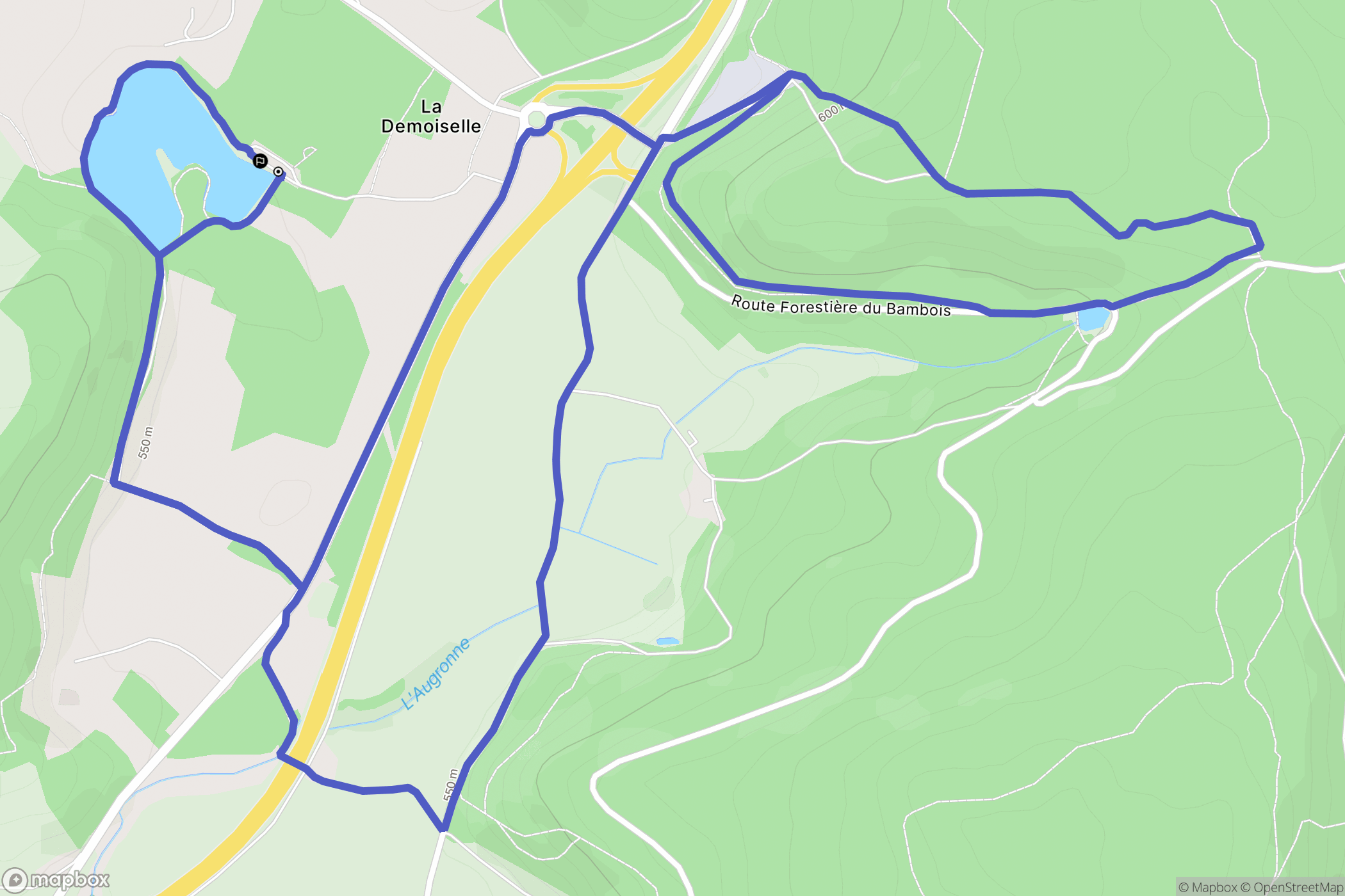 Saint-Nabord : carte du parcours de randonnée - France