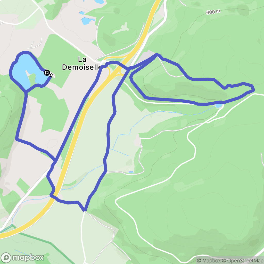 Saint-Nabord : carte du parcours de randonnée - France
