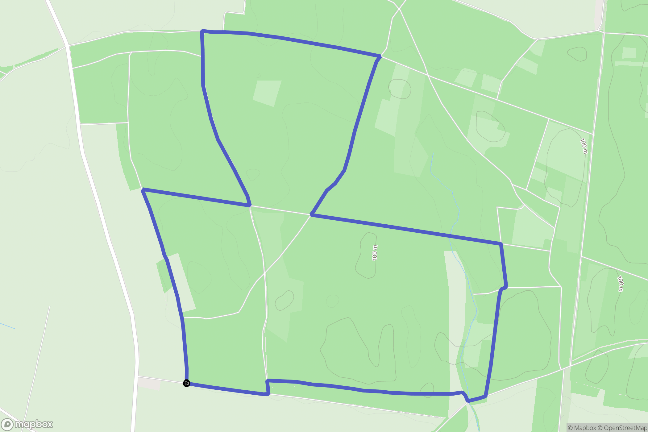 Krążkowo: mapa trasy - Poland