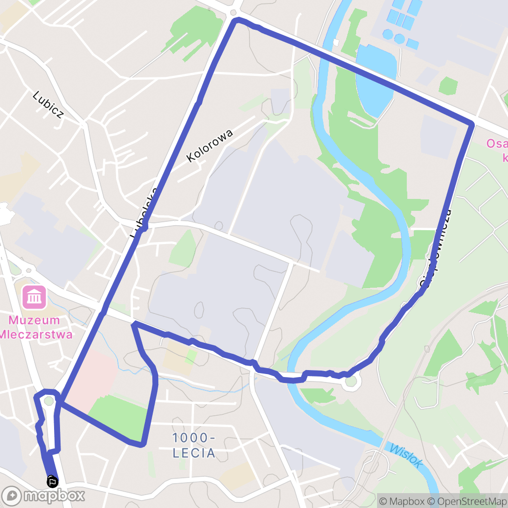 Rzeszów: mapa trasy - Poland