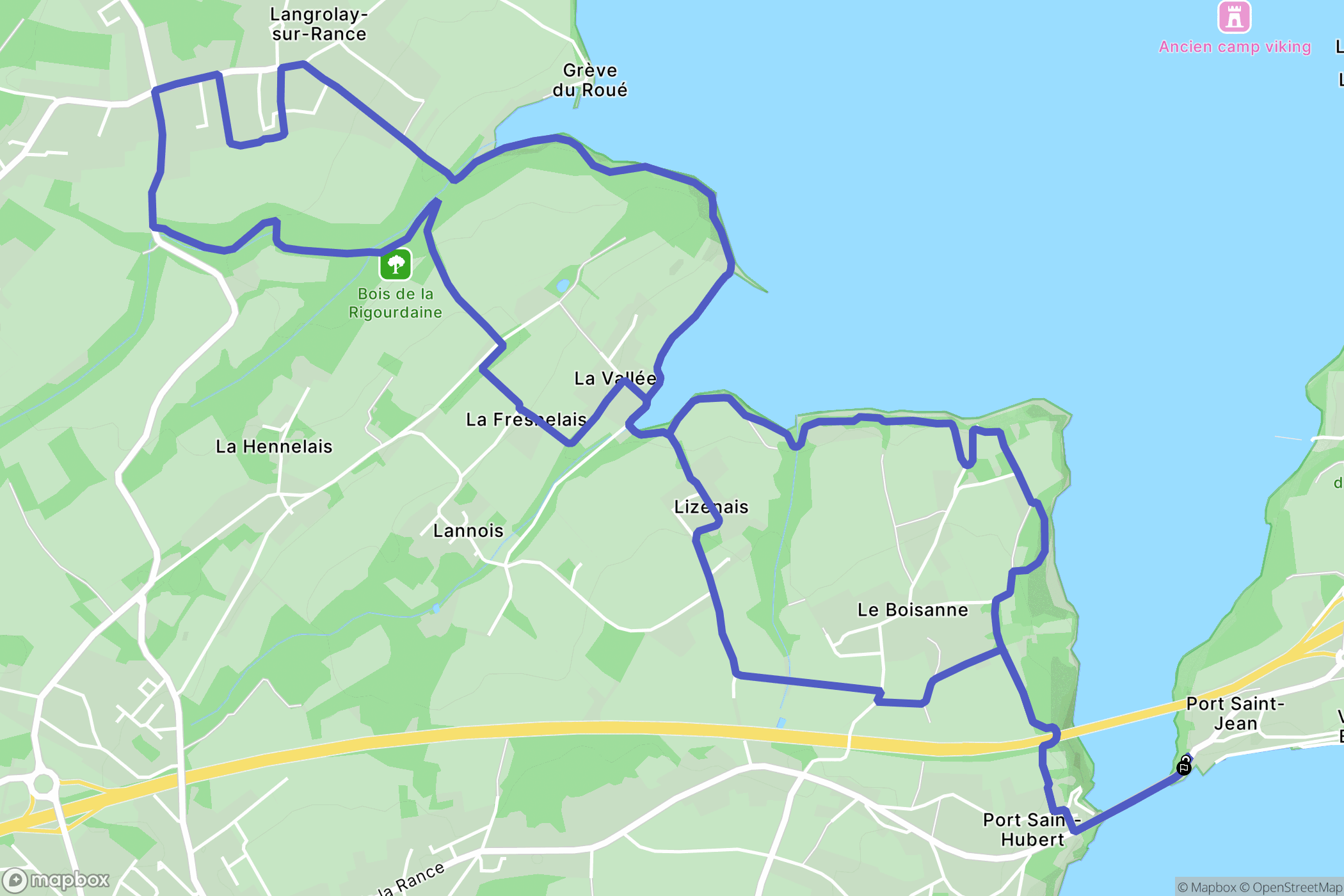 La Ville-ès-Nonais : carte du parcours de randonnée - France