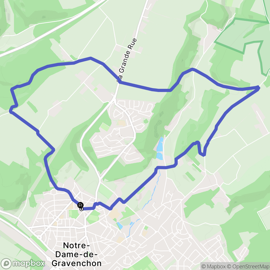 Port-Jérôme-sur-Seine : carte du parcours de randonnée - France