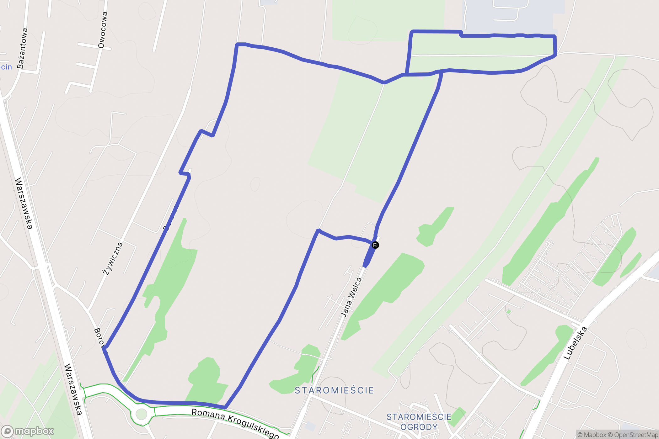 Rzeszów: mapa trasy - Poland
