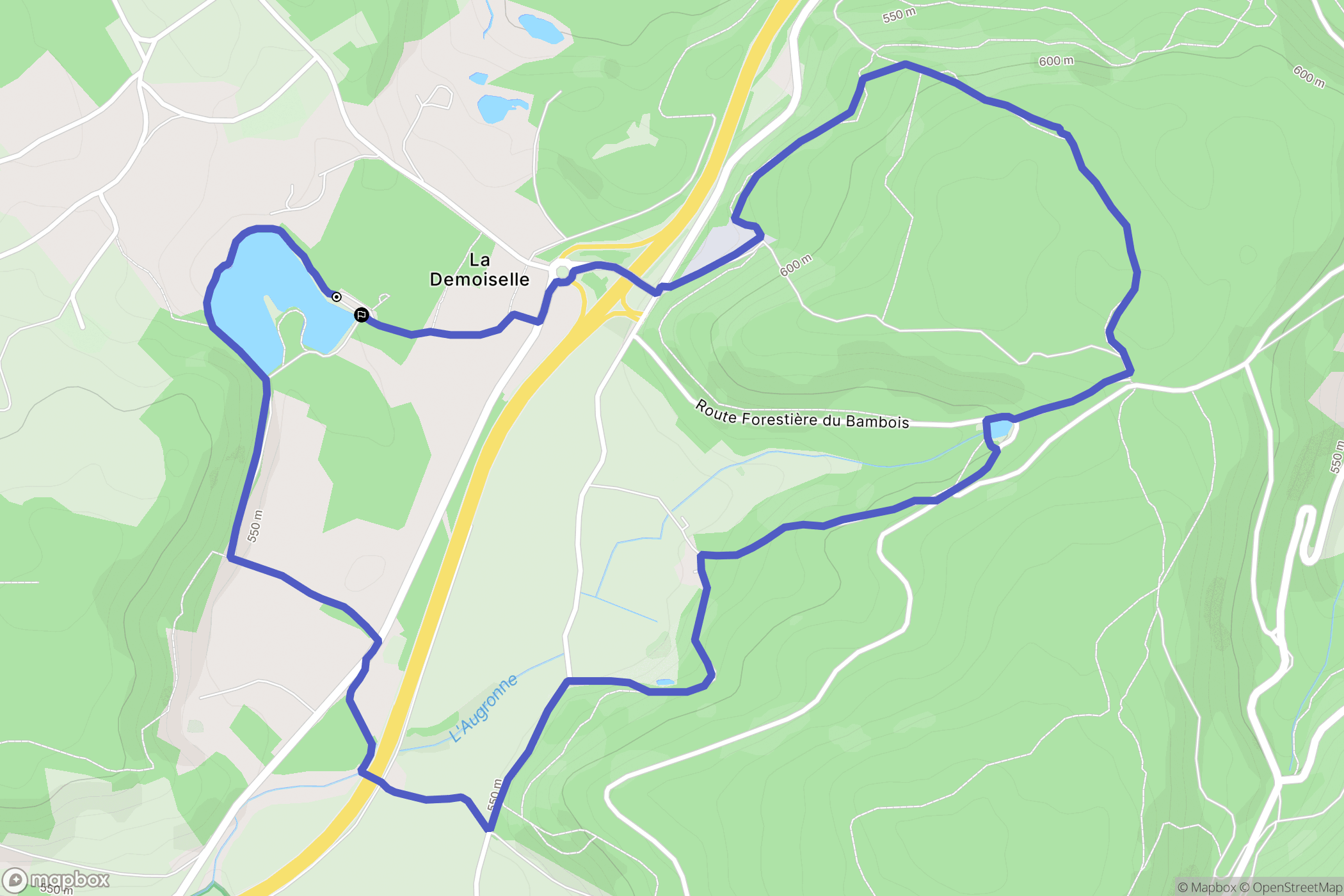 Saint-Nabord : carte du parcours de randonnée - France