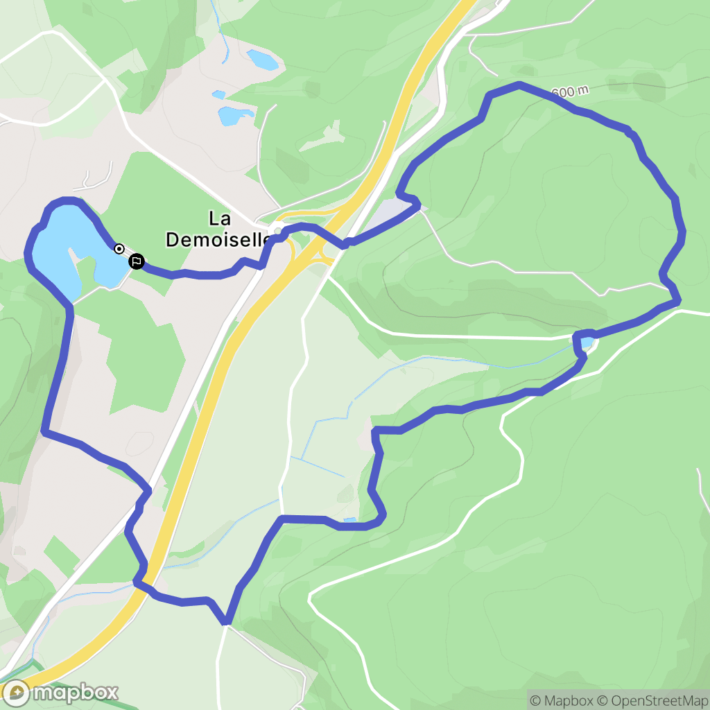 Saint-Nabord : carte du parcours de randonnée - France
