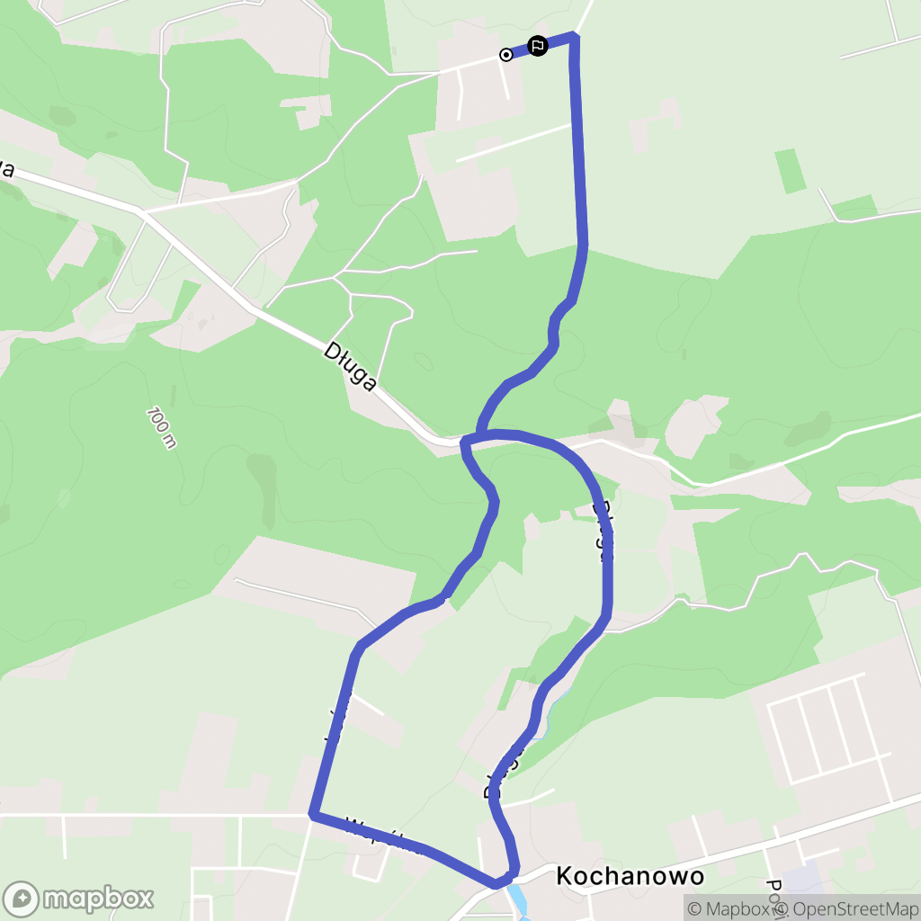 Góra: mapa trasy - Poland
