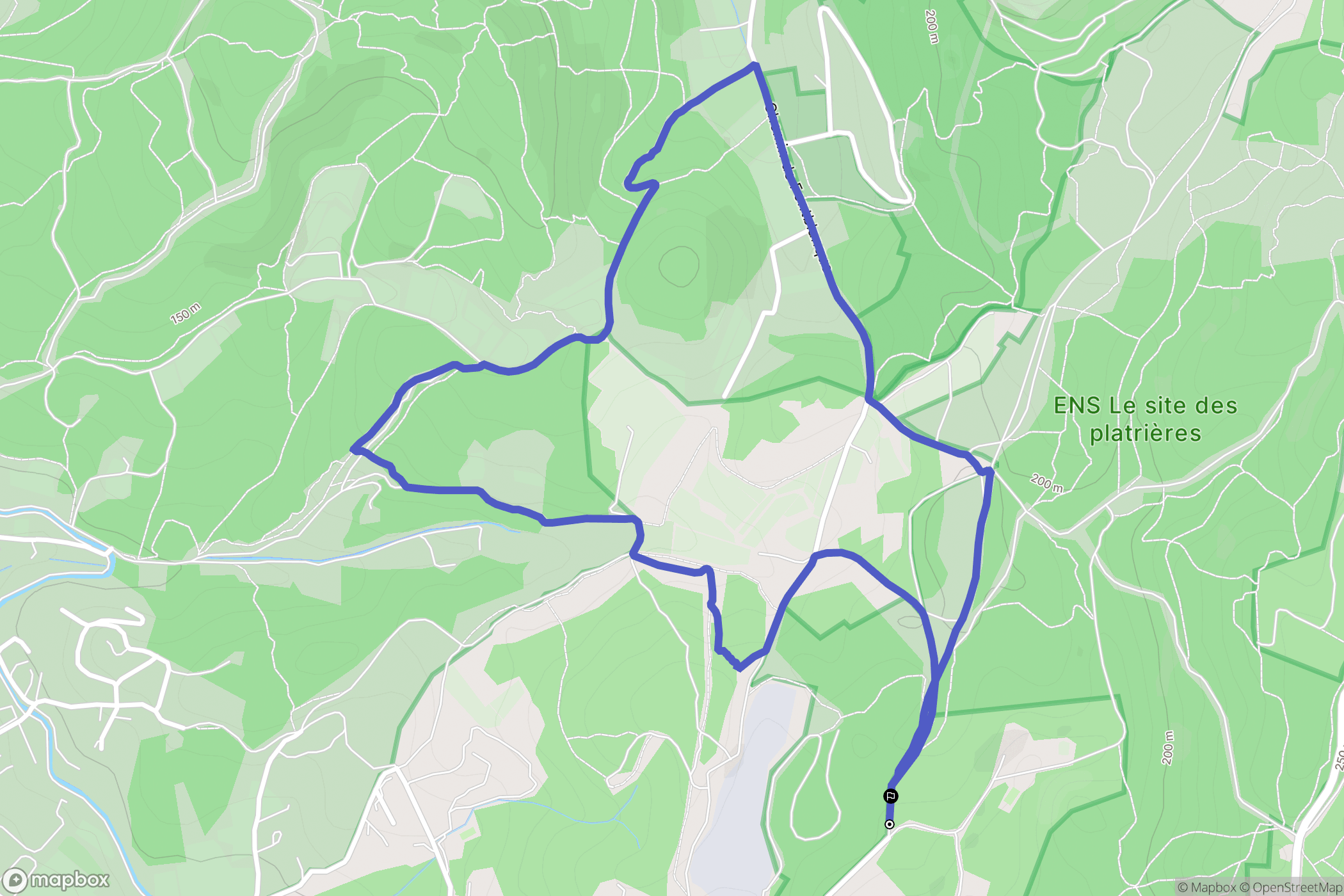 L'Isle-sur-la-Sorgue : carte du parcours de randonnée - France