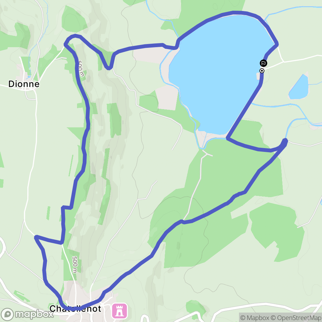 Thoisy-le-Désert : carte du parcours de randonnée - France