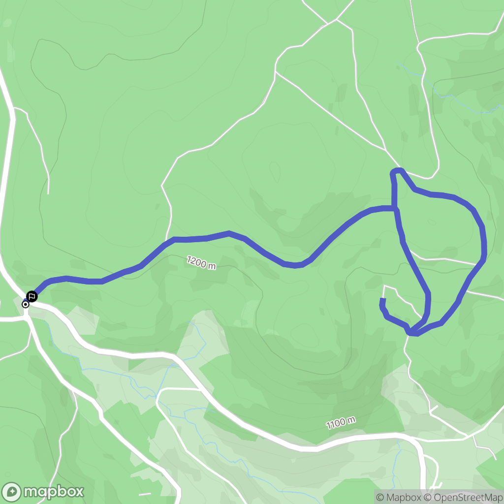 La Versanne : carte du parcours de randonnée - France