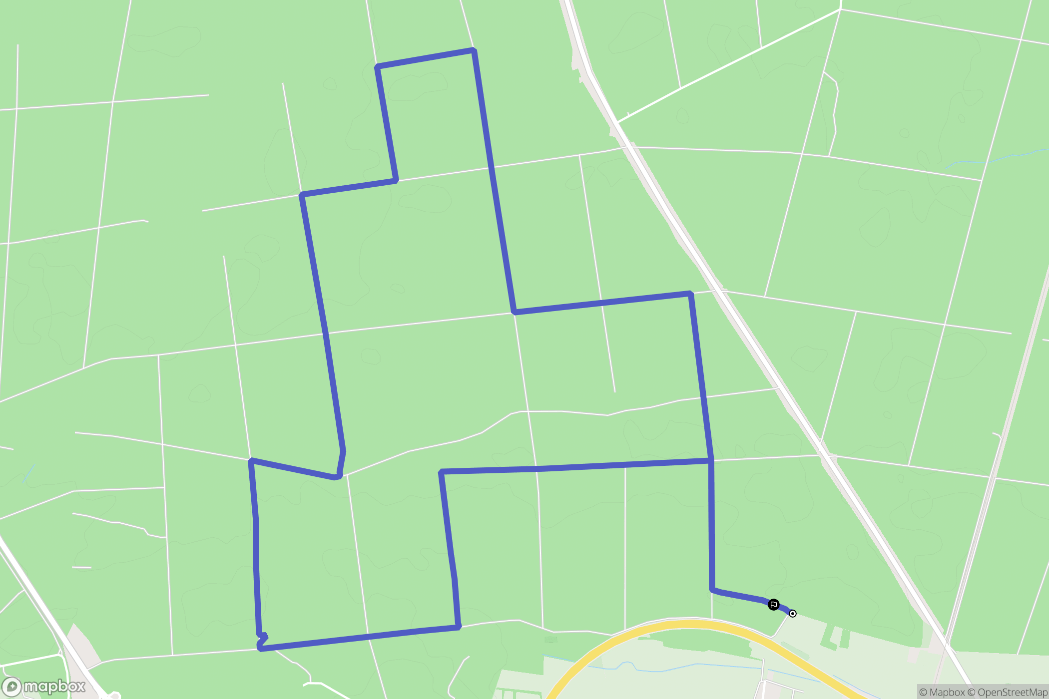 Haguenau : carte du parcours de randonnée - France