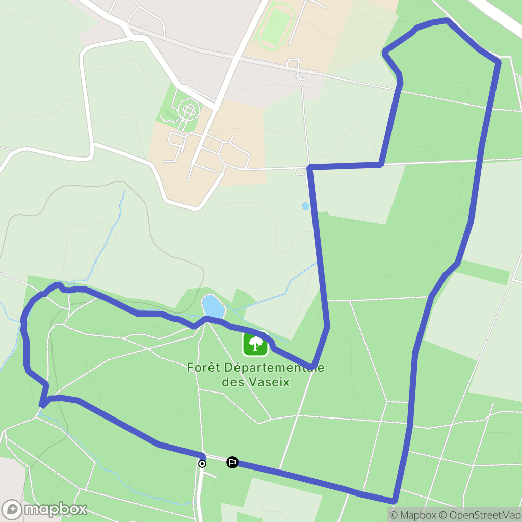 Verneuil-sur-Vienne : carte du parcours de randonnée - France