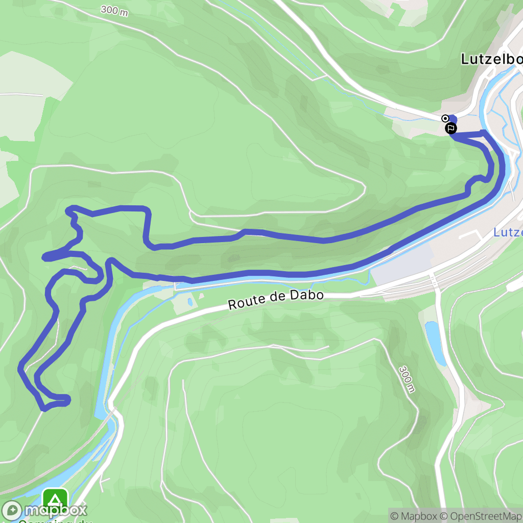 Lutzelbourg : carte du parcours de randonnée - France