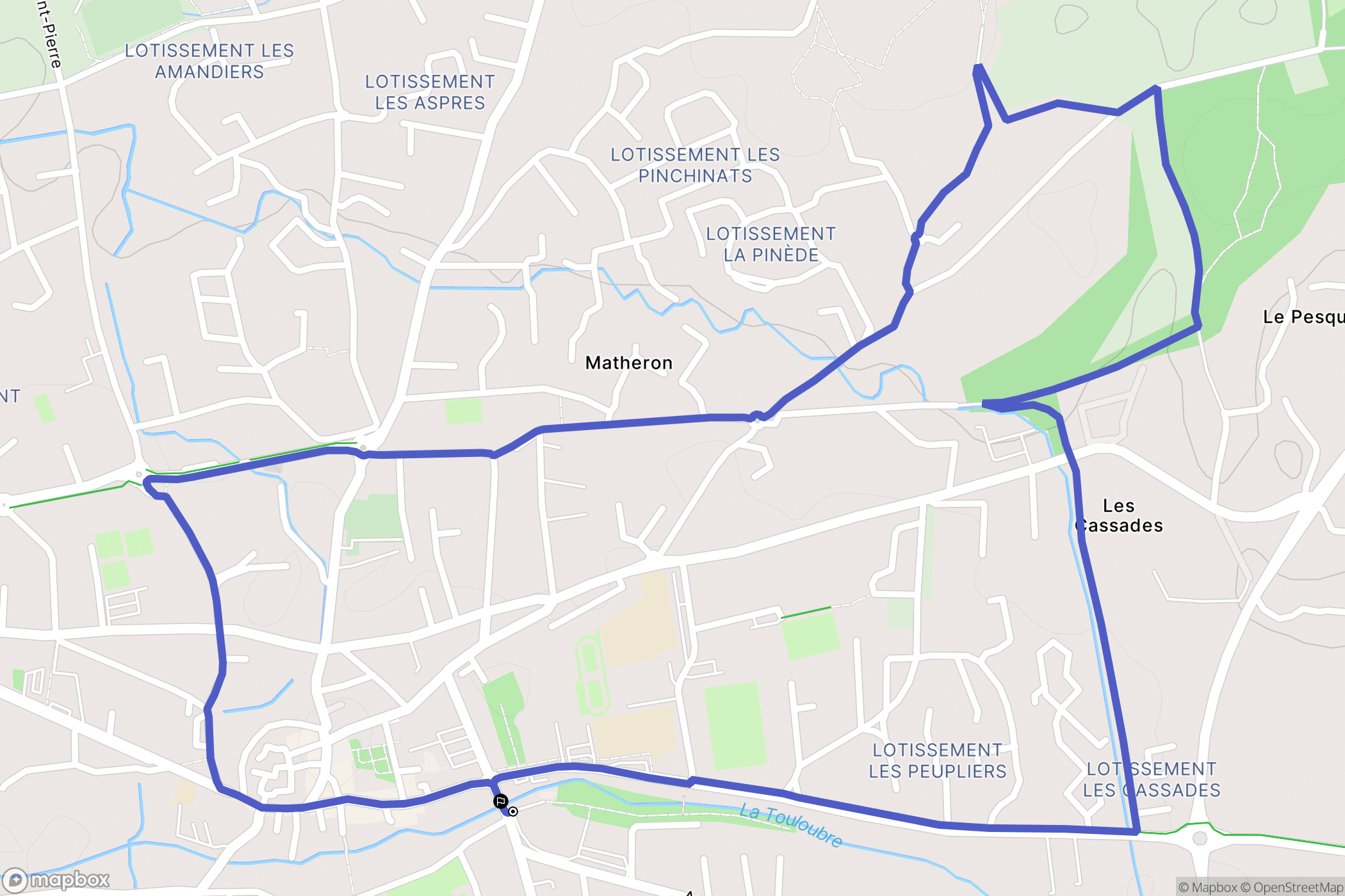 Pélissanne : carte du parcours de randonnée - France