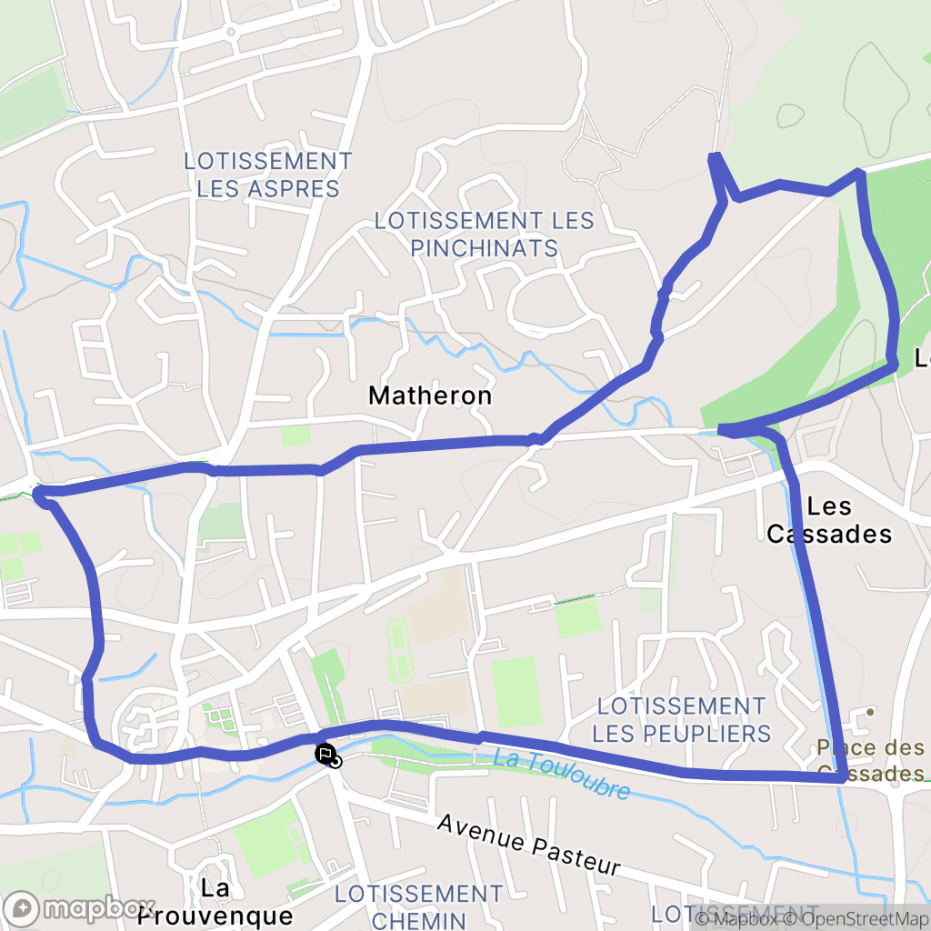 Pélissanne : carte du parcours de randonnée - France
