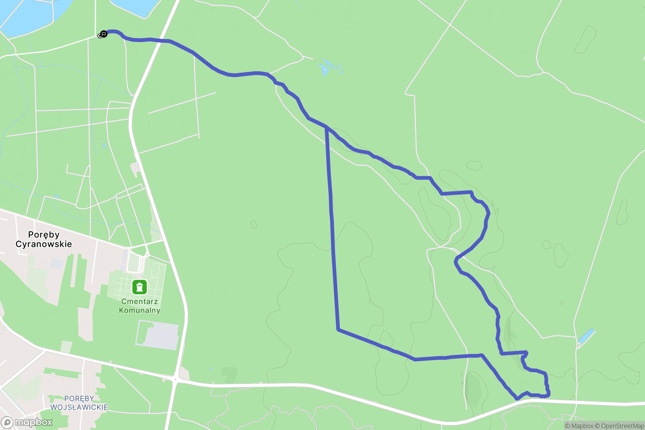 Mielec: mapa trasy - Poland